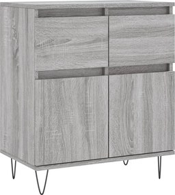 vidaXL Ντουλάπι Γκρι Sonoma 60x35x70 εκ. από Επεξεργασμένο Ξύλο