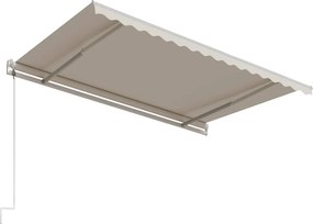 vidaXL Τέντα Συρόμενη Αυτόματη Κρεμ 450 x 300 εκ.