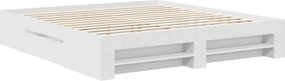 vidaXL Σκελετός Κρεβατιού Λευκό 180 x 200 cm Επεξεργασμένο ξύλο