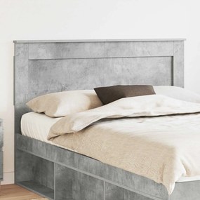 vidaXL Κεφαλάρι με κεφαλάρι Σκυρόδεμα Γκρι 150 cm Επεξεργασμένο ξύλο
