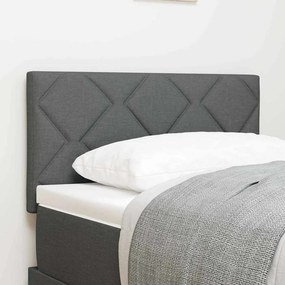 vidaXL LED κεφαλάρι Γκρι 80 cm ύφασμα