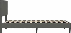 vidaXL Σκελετός Κρεβατιού Σκούρο Γκρι 100 x 200 cm