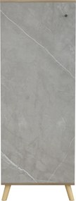 ΠΑΠΟΥΤΣΟΘΗΚΗ-ΝΤΟΥΛΑΠΙ ALVARO HM8954.11 ΜΕΛΑΜΙΝΗ SONAMA-STONE TEXTURE 50Χ38Χ135Yεκ.