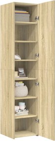 vidaXL Ντουλάπι Sonoma Δρυς 40x42,5x185 εκ. από Επεξεργασμένο Ξύλο