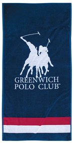 3866 ΠΕΤΣΕΤΑ ΘΑΛΑΣΣΗΣ 90Χ180 GREENWICH POLO CLUB ΜΠΛΕ-ΛΕΥΚΟ-ΚΟΚΚΙΝΟ