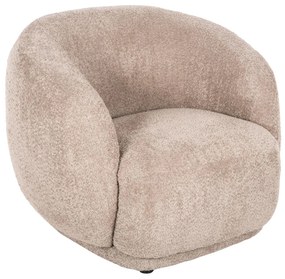 ARMCHAIR KARPEN  BEIGE BOUCLE FABRIC 93x87x78H cm.