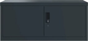 vidaXL Αρχειοθήκη Ανθρακί 90 x 40 x 145 εκ. Ατσάλινη