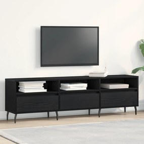 vidaXL Ντουλάπα τηλεόρασης Μαύρο Δρυς 150x30x44,5 εκ. Επεξεργασμένο ξύλο