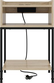 vidaXL Κομοδίνο 2 pcs Δρύς Sonoma 40 x 40 x 61 εκ Επεξεργασμένο ξύλο