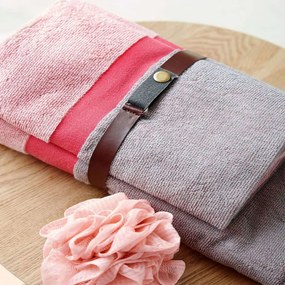 Πετσέτες Fandago Σετ 2τμχ Pink Palamaiki Towels Set 70x140cm 100% Βαμβάκι