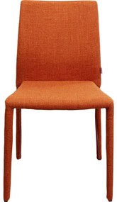 Καρέκλα Τραπεζαρίας Bologna Πορτοκαλί Ύφασμα 48x58x93 εκ. - Πορτοκαλί