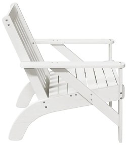 vidaXL Καρέκλα κήπου Adirondack Λευκό 75x77x77 cm Στερεό ξύλο πεύκο