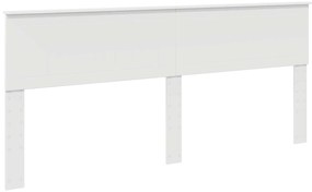 vidaXL Κρεβάτι Αποθήκης Λευκό 200 x 200 cm Επεξεργασμένο ξύλο