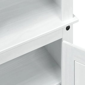 vidaXL Highboard Λευκό 74 x 38 x 170 εκ. Στερεά ξυλεία πεύκου