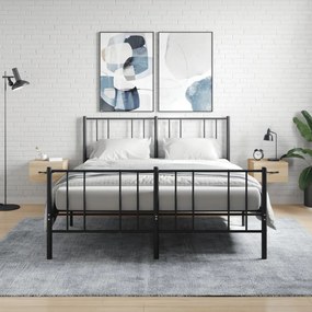 vidaXL Κομοδίνα Επιτοίχια 2 τεμ. Sonoma Δρυς 35 x 35 x 20 εκ.