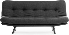 3-Seat Sofa-Bed Misa Small Sofabed - Dark Grey Dark Grey