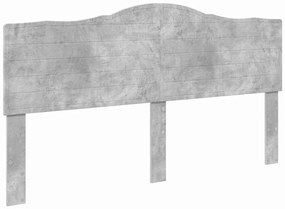 vidaXL Κεφαλάρι Σκυρόδεμα Γκρι 180 cm Επεξεργασμένο ξύλο
