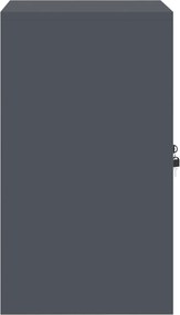 vidaXL Ντουλάπι αποθήκευσης Ανθρακί 60 x 40 x 70 εκ. Ατσάλι