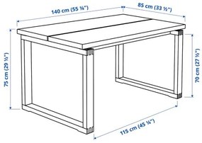 MORBYLANGA/ODGER τραπέζι και 4 καρέκλες 992.460.98