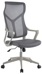 Καρέκλα γραφείου διευθυντή Flexibility mend pakoworld ύφασμα mesh γκρι Model: 254-000005