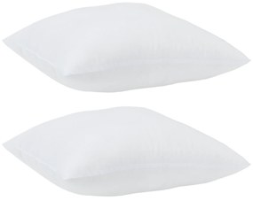 vidaXL Μαξιλάρια 2 pcs Λευκό 60 x 60 cm 85gsm 100% πολυεστέρας