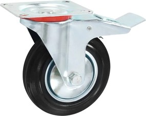 vidaXL Ρόδες Περιστρεφόμενες με Διπλό Φρένο 4 τεμ. 160 χιλ.