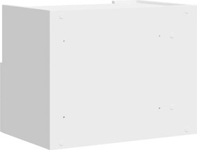 vidaXL Κομοδίνο Επιτοίχιο Λευκά 45x30x35 εκ.