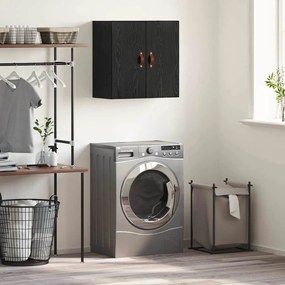 vidaXL Ντουλάπα Τοίχου Μαύρη δρυς 60 x 31 x 60 εκ. Επεξεργασμένο ξύλο