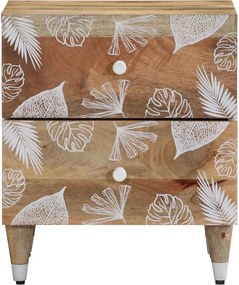 vidaXL Κομοδίνο 40x33,5x46 cm μασίφ ξύλο Mango