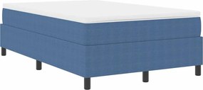 vidaXL Κρεβάτι με ελατήρια Μπλε και άσπρο 120 x 190 cm