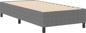 vidaXL Κρεβάτι πλατφόρμα Ανοιχτό γκρι 100 x 200 cm