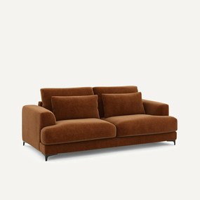 Τριθέσιος καναπές-κρεβάτι από βελούδο, Marsile