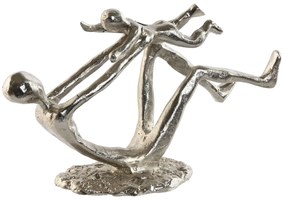Διακοσμητική Φιγούρα Home ESPRIT Ασημί 25 x 8 x 14 cm (x2)