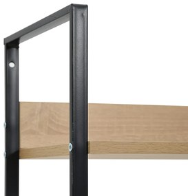 vidaXL Ραφιέρα 4 Επιπέδων Δρυς 60x27,6x124,5 εκ. Επεξεργασμένο Ξύλο