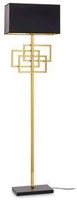 Φωτιστικό Δαπέδου Luxury 201122 45x162x20cm 1xE27 60W Gold-Black Ideal Lux