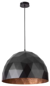 Φωτιστικό Οροφής Diament L 31368 Φ50cm 1xE27 60W Black-Copper Sigma Lighting
