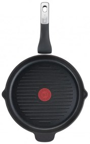 Tefal Grill Pan E2294074 GRILP 26 RND IC G6 UNLIMITED CA, 26 cm, Thermo-Signal & Fusion, χωρίς PFOA, επαγωγή, Μαύρο
