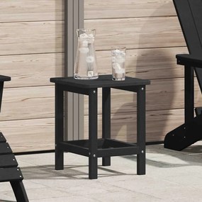vidaXL Πλευρικό Τραπέζι Adirondack Μαύρο 38x38x45 εκ. HDPE