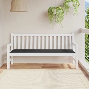 vidaXL Μαξιλάρι Πάγκου Κήπου Μαύρο 180x50x4 εκ. Ύφασμα Oxford