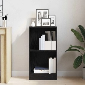 vidaXL Βιβλιοθήκη Μαύρη Δρυς 40x24x76 εκ. από Τεχνητό Ξύλο