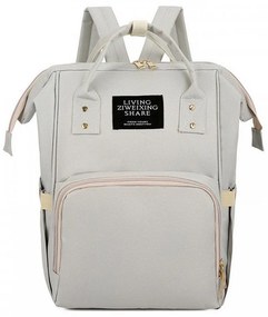 Τσάντα Μωρού Πλάτης B-67 42x26x17 Grey Living Traveling Share Ύφασμα