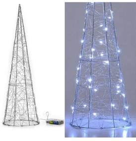 Δεντράκι Με Φως Ασημί 60cm