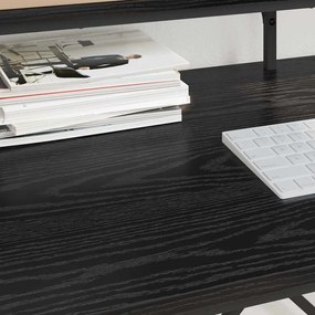 vidaXL Γραφείο Μαύρη Οξυά 80 x 50 x 90 cm Επεξεργασμένο ξύλο