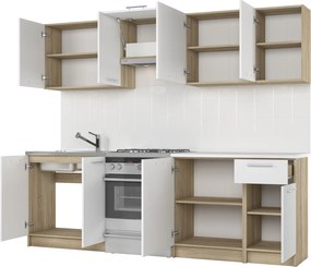 Κουζίνα DARIA 240  DIOMMI V-UA-DARIA_240-SONOMA/BIAŁY