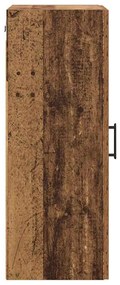 vidaXL Επιτοίχιο ντουλάπι Παλιό Ξύλο 34,5 x 34 x 90 εκ.