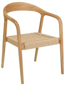 Καρέκλα Willow απο Μασίφ Ξύλο Ash με Μπράτσα σε Φυσικό χρώμα 56x56x78 εκ. 2αδα 56x56x78 εκ.