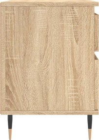 vidaXL Κομοδίνο Sonoma Δρυς 40 x 35 x 50 εκ. από Επεξεργ. Ξύλο