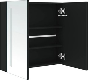 vidaXL Καθρέφτης Μπάνιου με Ντουλάπι &amp; LED 62 x 14 x 60 εκ.