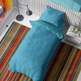 Σεντόνι Solid 493 Turquoise DimCol Single 160x240cm 100% Cotton