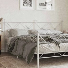 vidaXL Ανταλλακτικό κεφαλάρι Λευκό 193 εκ. Μεταλλικό